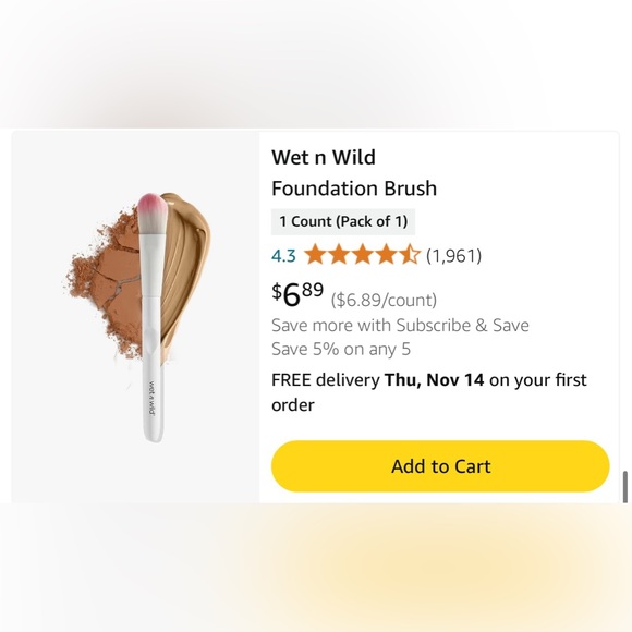 2/10$ NWT Set of 3 brushes (wet n wild) contour, concealer and eyeshadow brush - Picture 8 of 9